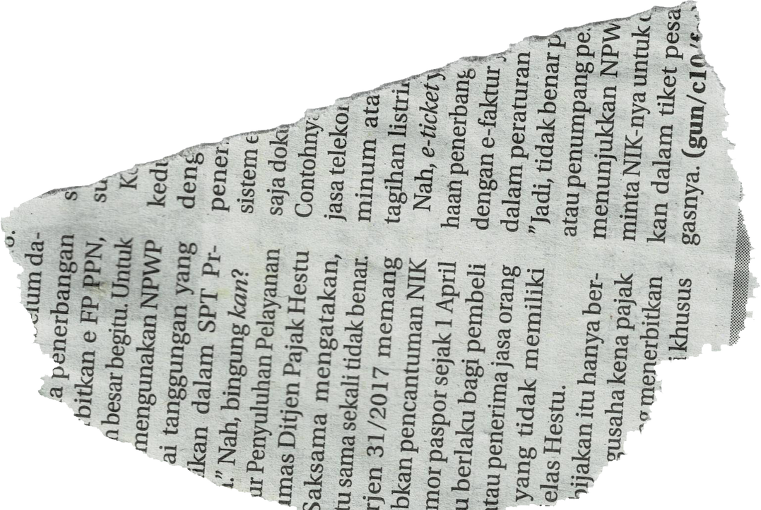 Ripped Newspaper